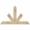 Ekena Millwork Saratoga Rough Sawn Timber Gable Bracket, Douglas Fir, 60"W x 38"H x 2"D x 6"F, 15/12 Pitch GBW060X38X0206SAR00RDF - alternate 1